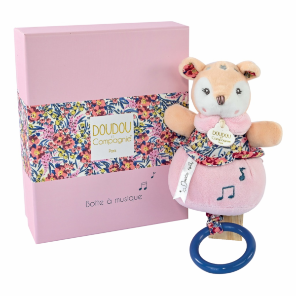 Doudou Dárková sada - Plyšová srnka hrající melodii 20 cm