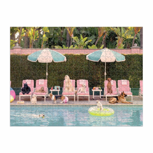 Galison Puzzle oboustranné Psi v hotelu Beverly Hills 500...