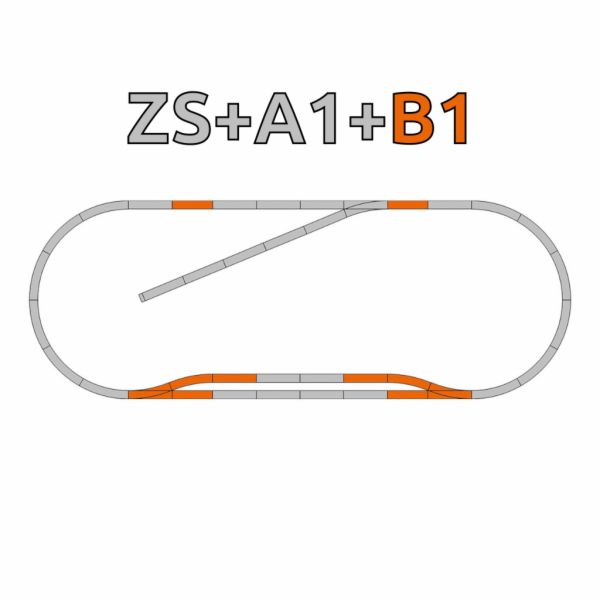 Roco Geoline Sada kolejí B1 (paralelní úsek) s podložím -...