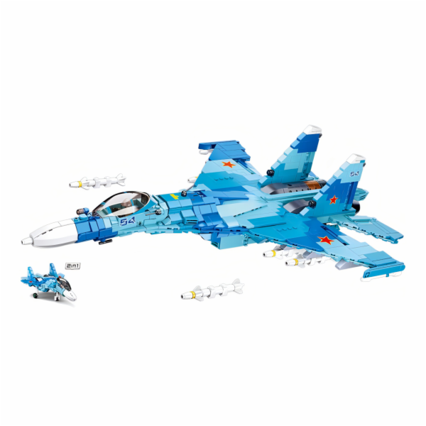 Sluban Model Bricks M38-B0985 Stíhací letoun Su-27 2v1