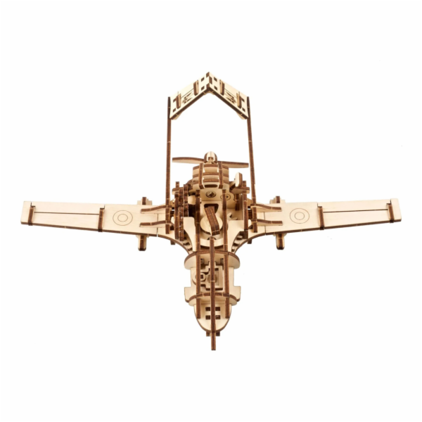 Ugears 3D dřevěné mechanické puzzle Bojový dron Bayraktar...
