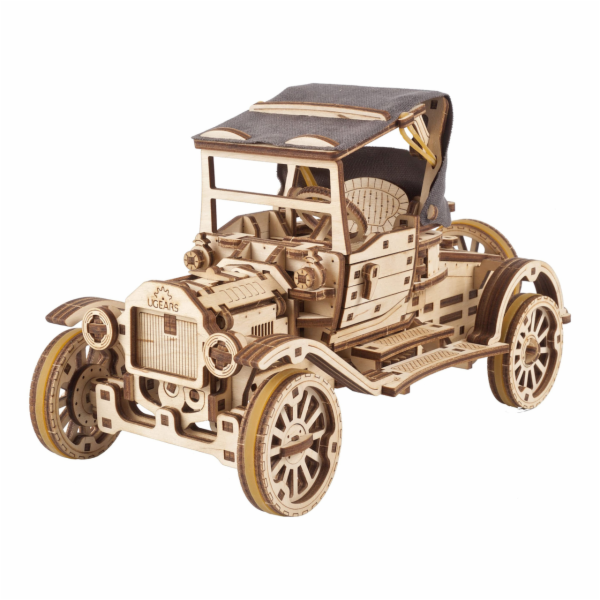 Ugears 3D dřevěné mechanické puzzle Historický automobil ...
