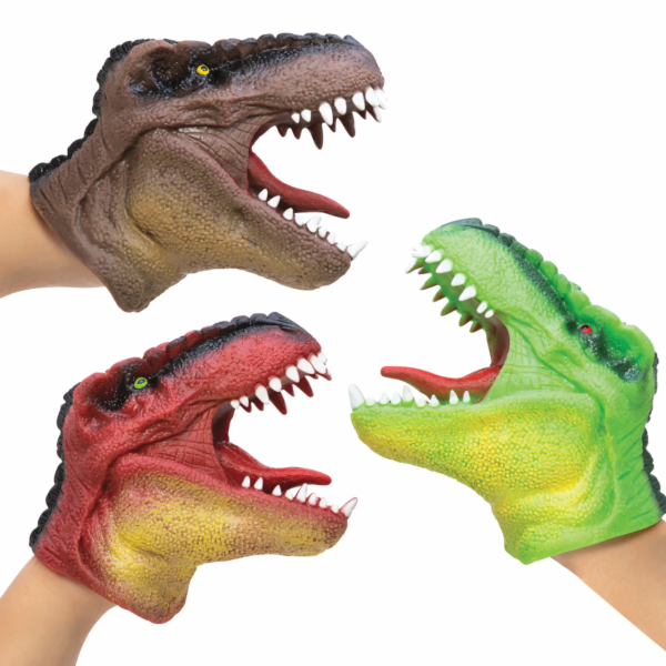 Schylling Maňásek na ruku Dinosaurus - zelený