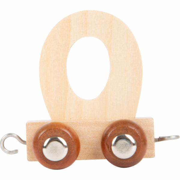 small foot Dřevěný vláček vláčkodráhy abeceda písmeno O