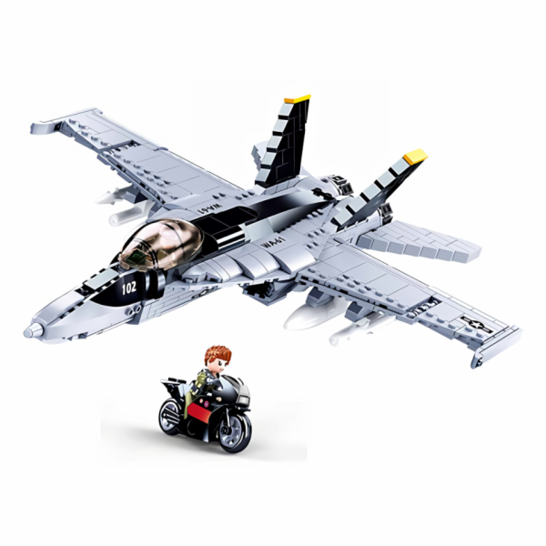 Sluban Model Bricks M38-B0928 Stíhačka F/A-18 Super Bumbl...