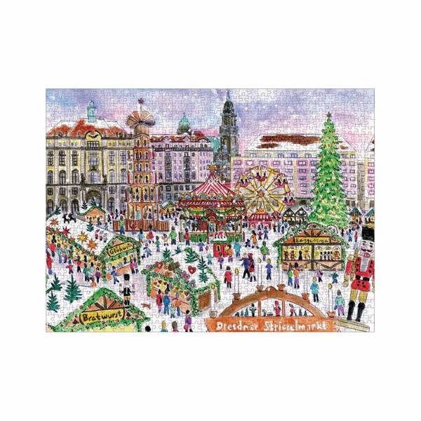 Galison Puzzle Vánoční trh 1000 dílků