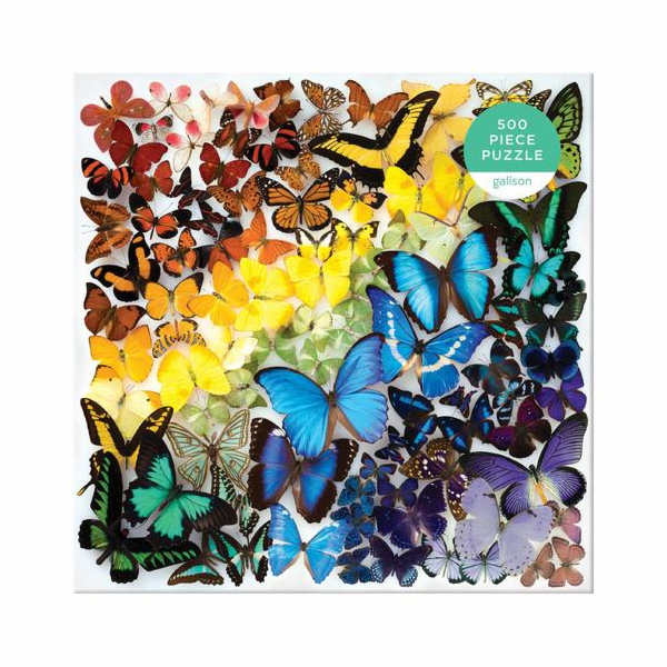 Galison Puzzle Duhoví motýli 500 dílků