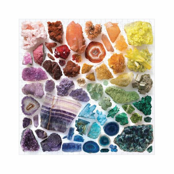 Galison Puzzle Duhové krystaly 500 dílků