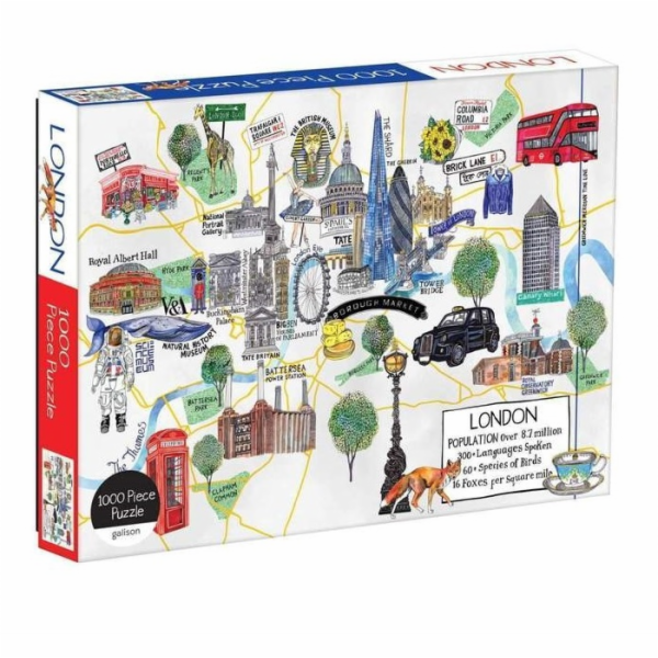 Galison Puzzle mapa Londýna 1000 dílků