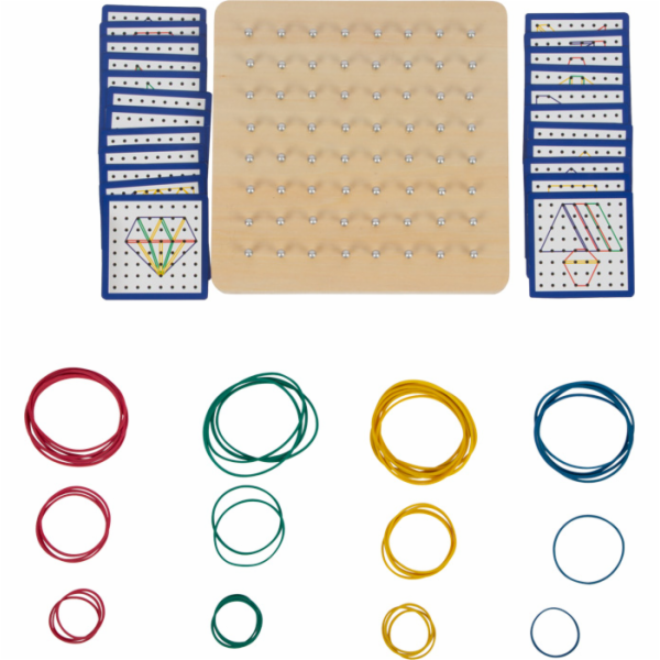 small foot Dřevěná deska Geoboard
