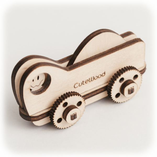CuteWood Dřevěné 3D puzzle Kamion 1