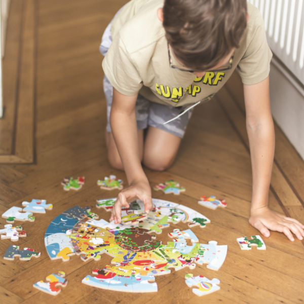 Bigjigs Toys Kulaté podlahové puzzle Čtyří roční období 5...