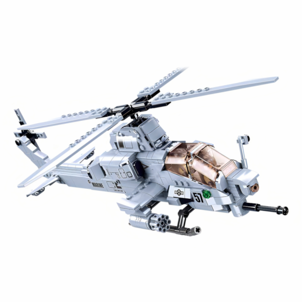 Sluban Army Model Bricks M38-B0838 Bitevní helikoptéra AH...