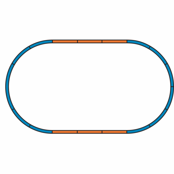 Piko Podloží pro sadu kolejí A (základní ovál) - 55365