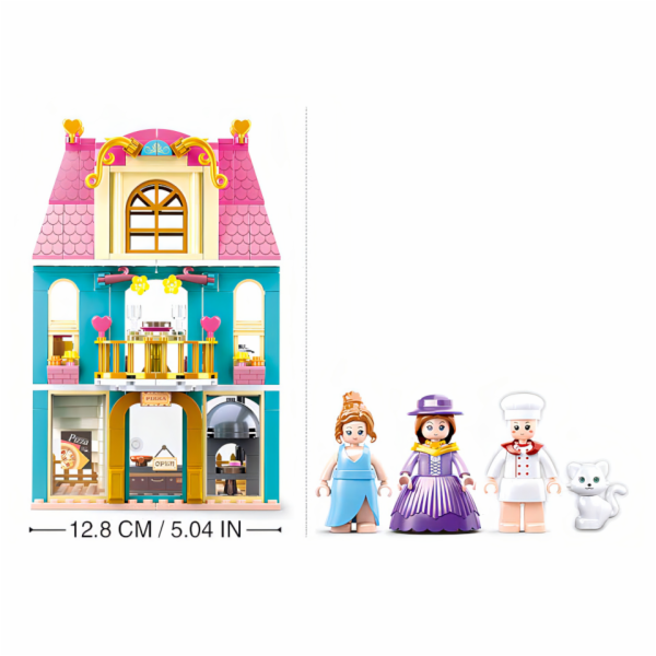 Sluban Girls Dream Village M38-B0875 Dvoupatrový dům s po...