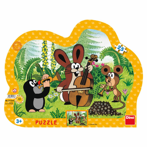 Dino Puzzle Krtek muzikant