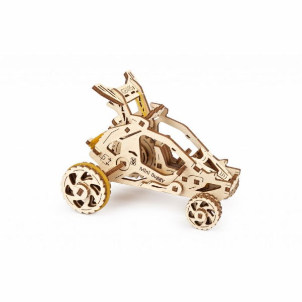 Ugears 3D dřevěné mechanické puzzle Mini bugina