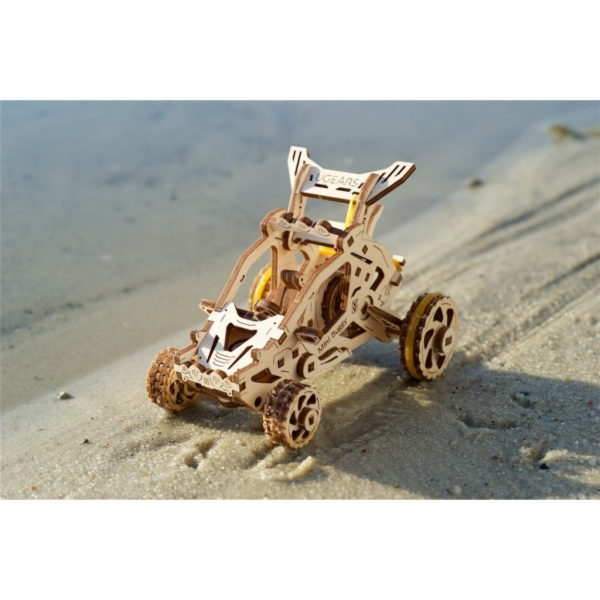 Ugears 3D dřevěné mechanické puzzle Mini bugina