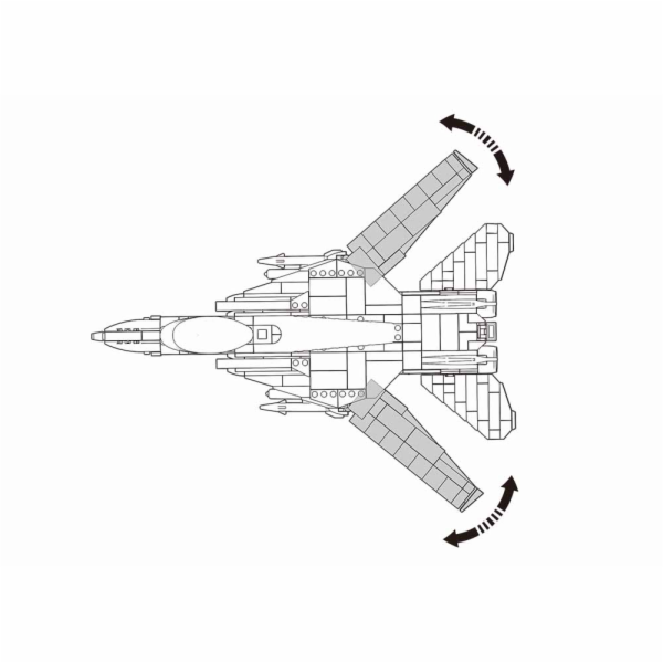 Sluban Model Bricks M38-B0755 Stíhací letoun F-14 Tomcat