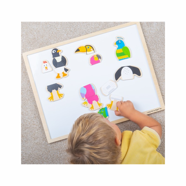 Bigjigs Toys Magnetky ptačí přátelé