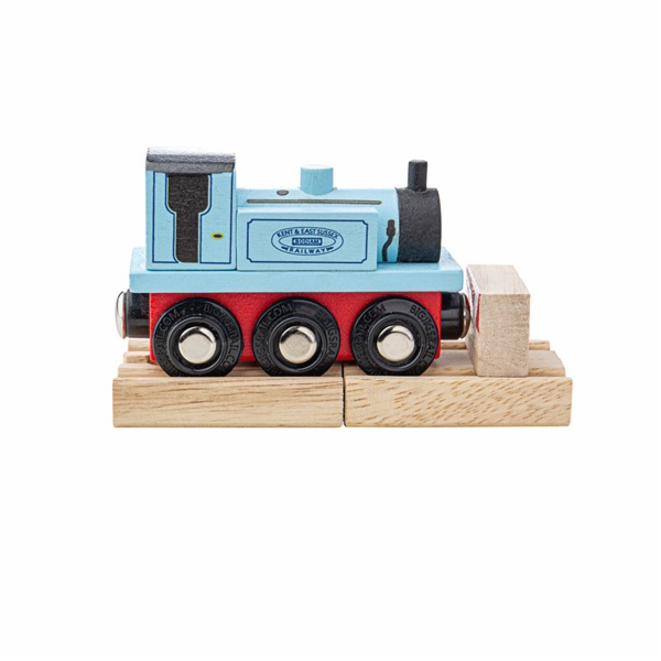 Bigjigs Rail Dřevěný vláček Teriér modrý