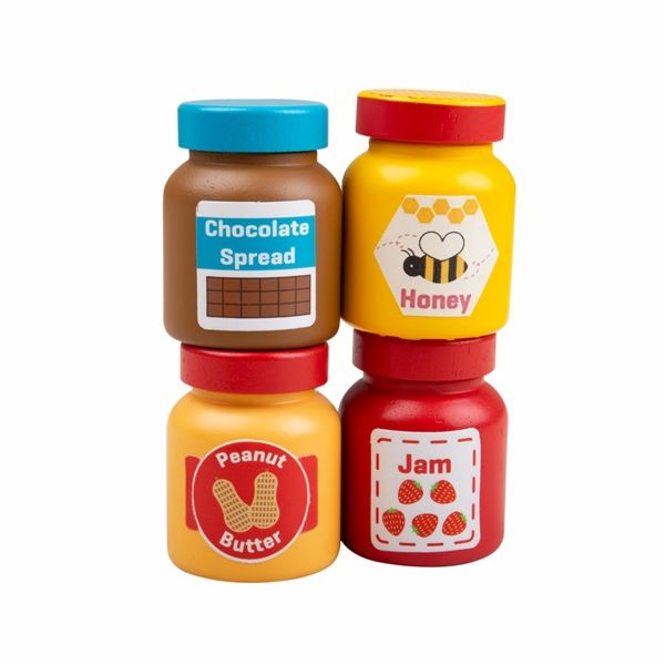 Bigjigs Toys Dřevěná sada svačinkových pomazánek