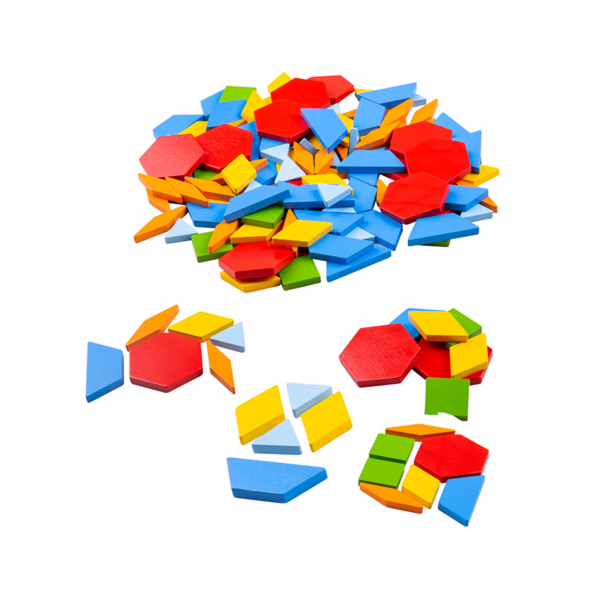 Bigjigs Toys Dřevěná barevná mozaika