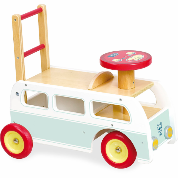 Vilac Dřevěné odrážedlo minibus 2 v 1