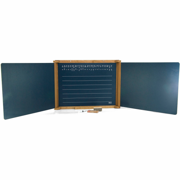Jeujura Dřevěná trojkřídlá multifunkční tabule 156x43 cm ...