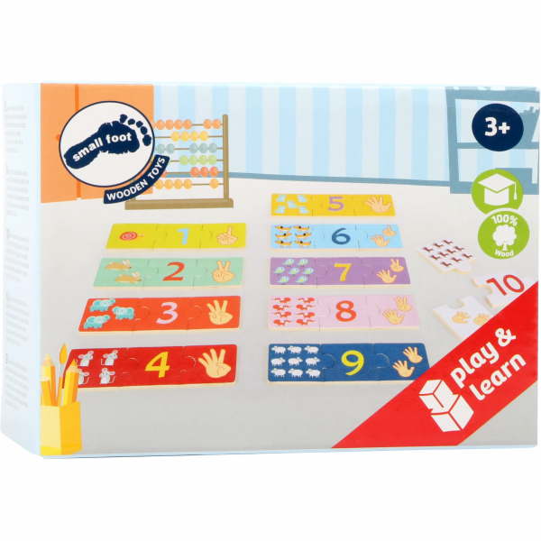 small foot Dřevěné puzzle Počítání