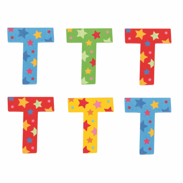 Bigjigs Toys Hvězdičkové písmenko T