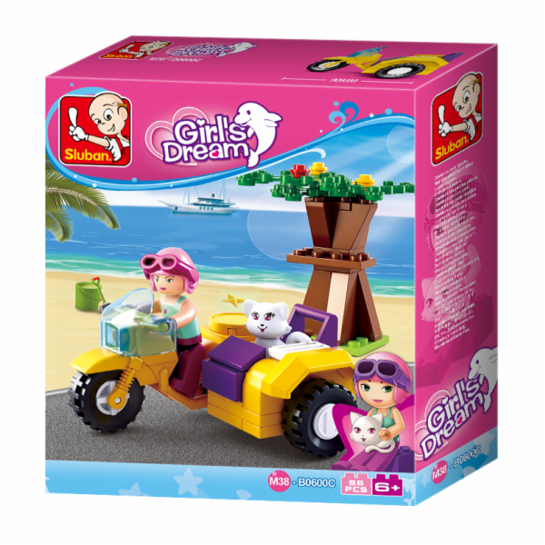 Sluban Girls Dream Holidays M38-B0600C Motocykl s postran...