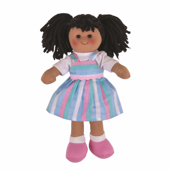 Bigjigs Toys Látková panenka Kira 28 cm