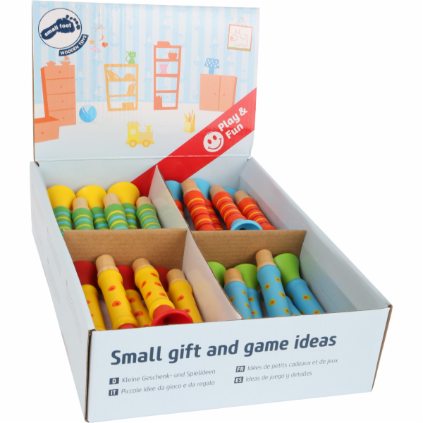 small foot Displej dřevěná trumpetka 24 ks