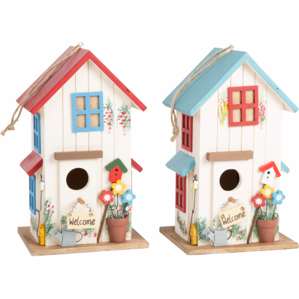 small foot Set dřevěná ptačí budka vila 2 ks