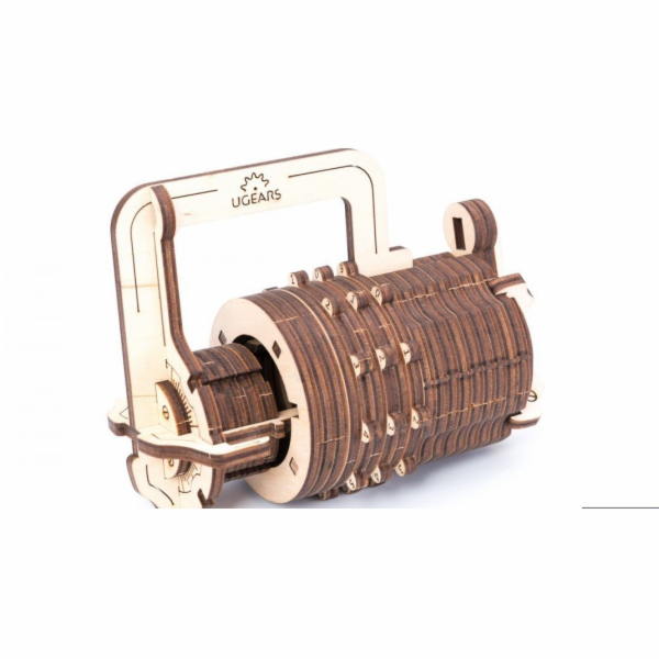 Ugears 3D dřevěné mechanické puzzle Zámek