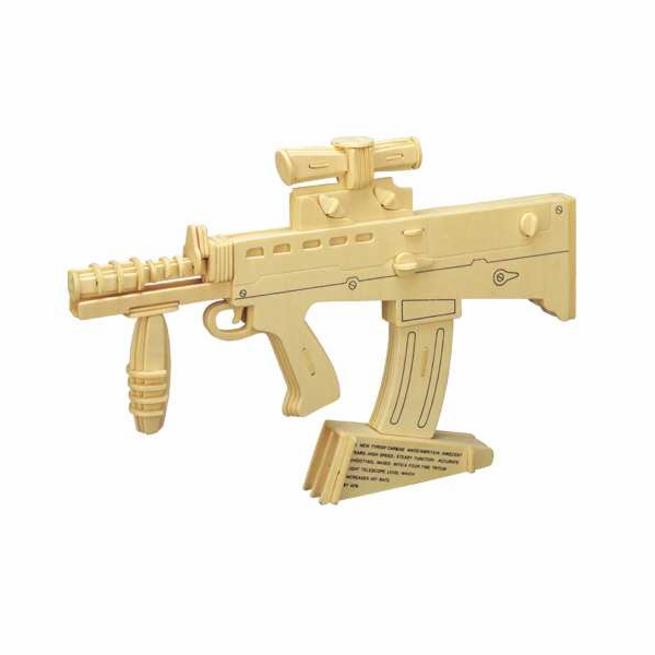 Woodcraft Dřevěné 3D puzzle karabina