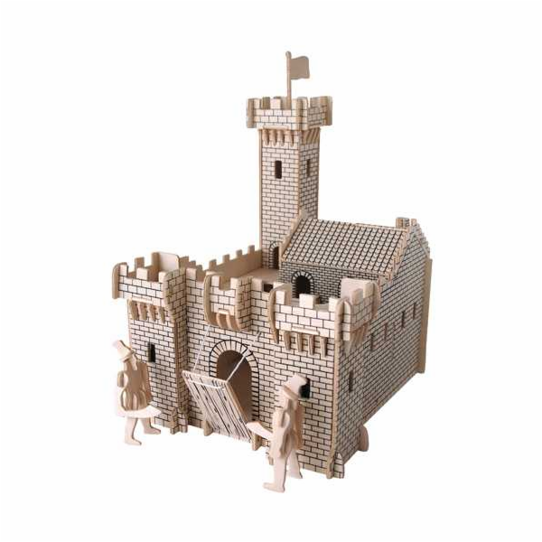 Woodcraft Dřevěné 3D puzzle hrad I