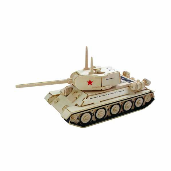 Woodcraft Dřevěné 3D puzzle tank T-34 P