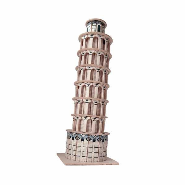 Woodcraft Dřevěné 3D puzzle slavné budovy šikmá věž