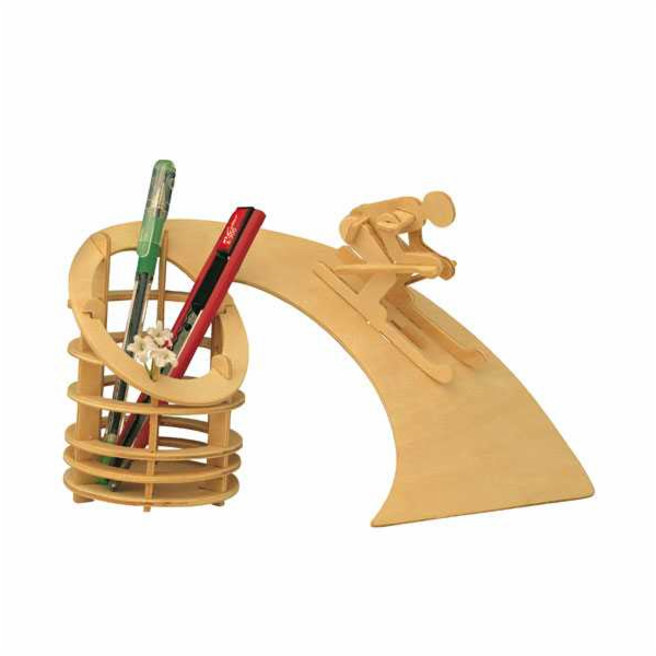 Woodcraft Dřevěné 3D puzzle Stojan na tužky Sjezd