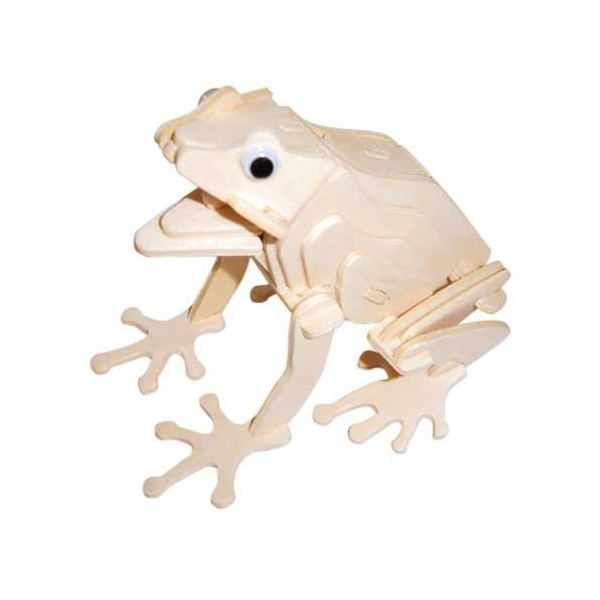 Woodcraft Dřevěné 3D puzzle Žába
