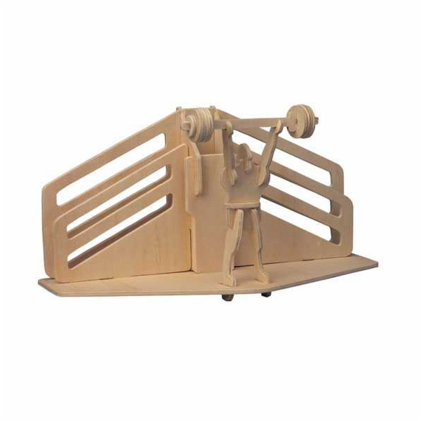 Woodcraft Dřevěné 3D puzzle Stojánek na tužky Vzpírání