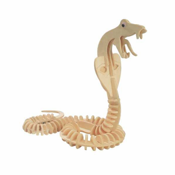Woodcraft Dřevěné 3D puzzle Had