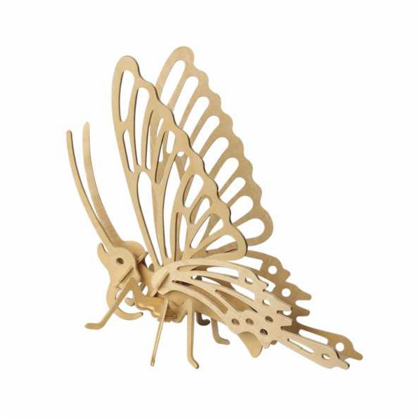 Woodcraft Dřevěné 3D puzzle Motýl