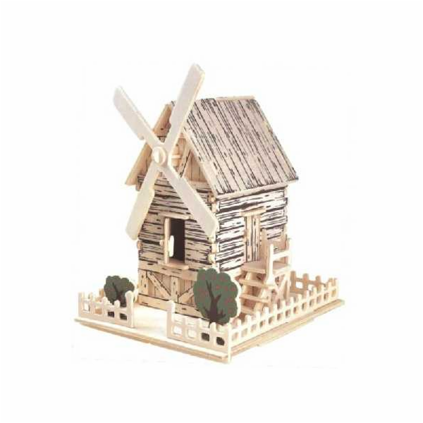 Woodcraft Dřevěné 3D puzzle větrný mlýn