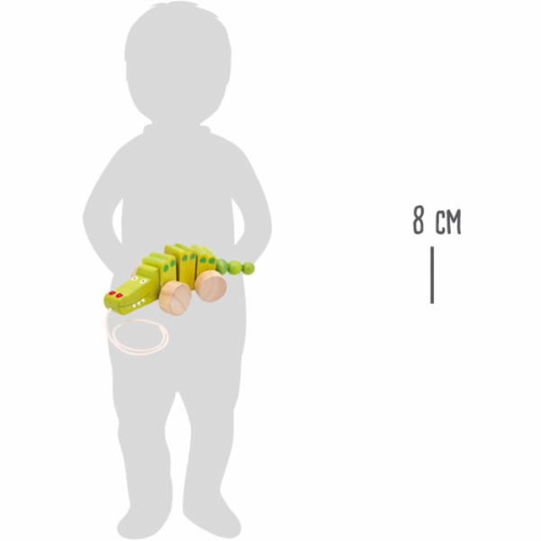 small foot Dřevěný tahací krokodýl