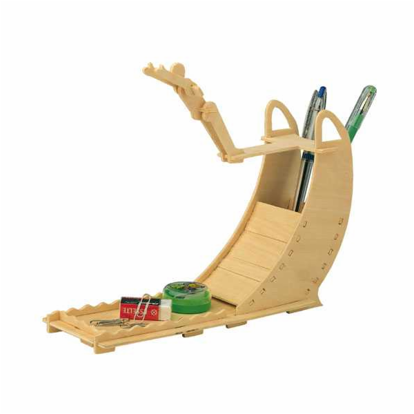 Woodcraft Dřevěné 3D puzzle Stojan na tužky Skok do vody