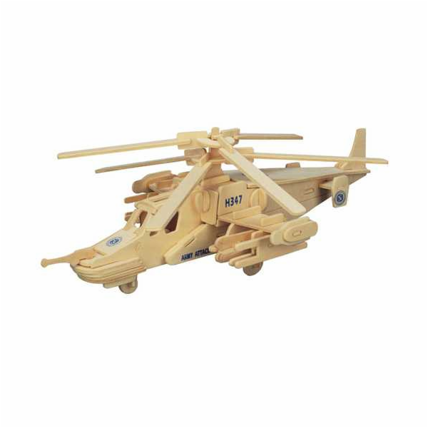Woodcraft Dřevěné 3D puzzle vrtulník