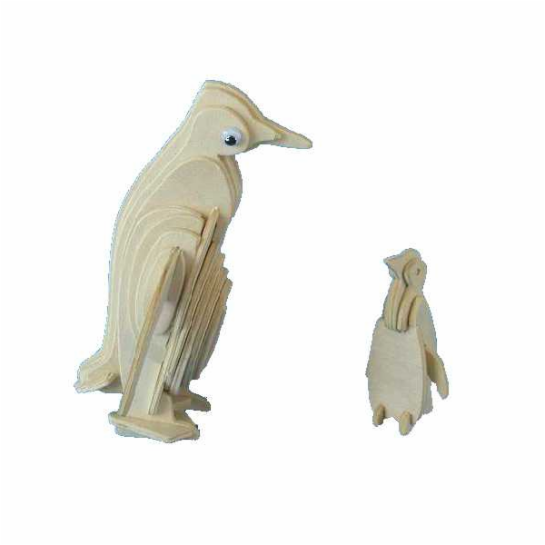 Woodcraft Dřevěné 3D puzzle Tučňák